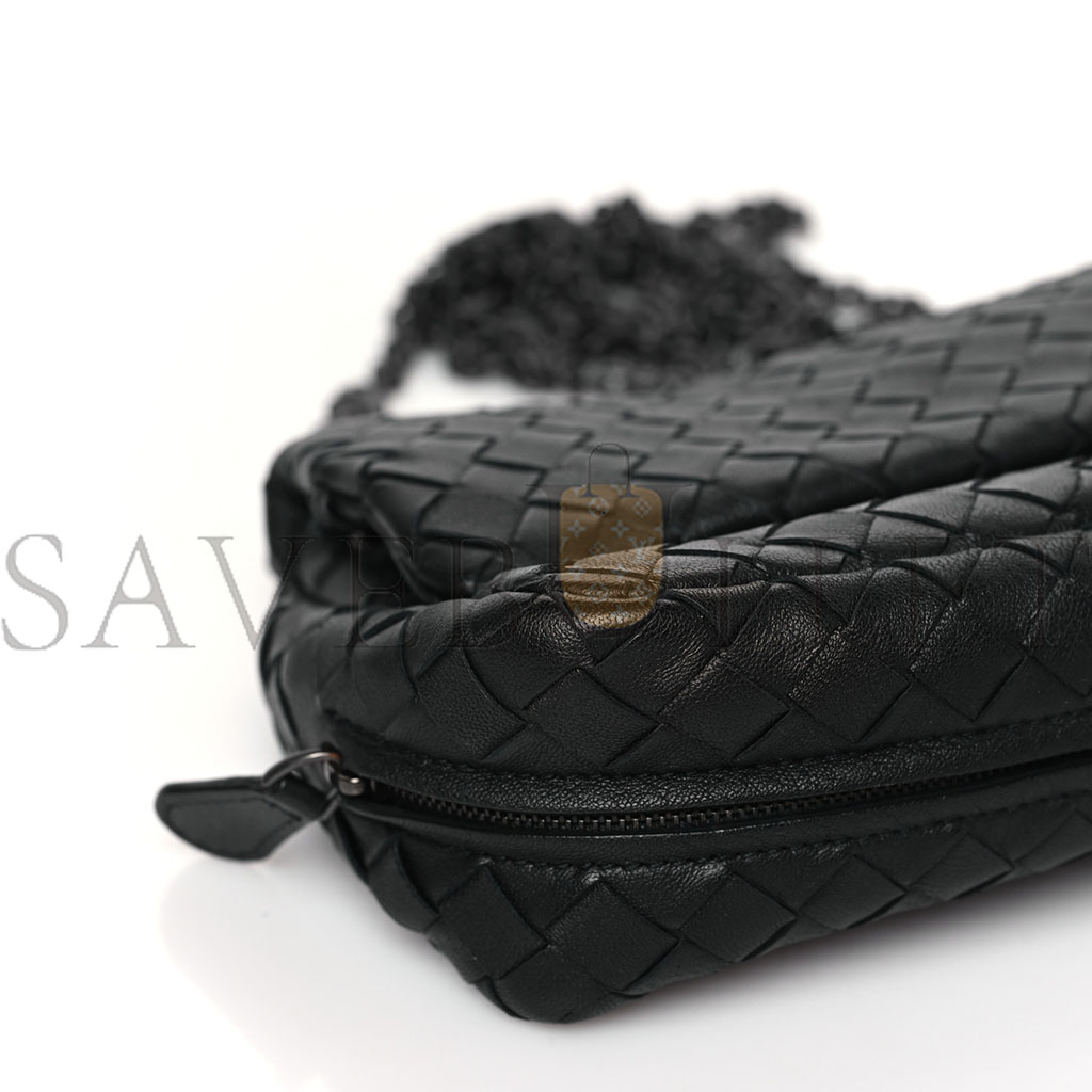 BOTTEGA VENETA NAPPA INTRECCIATO SMALL MESSENGER BAG LIGHT GREY (20*12*6cm) BOTTEGA VENETA NAPPA INTRECCIATO SMALL MESSENGER BAG LIGHT GREY (20*12*6cm)
